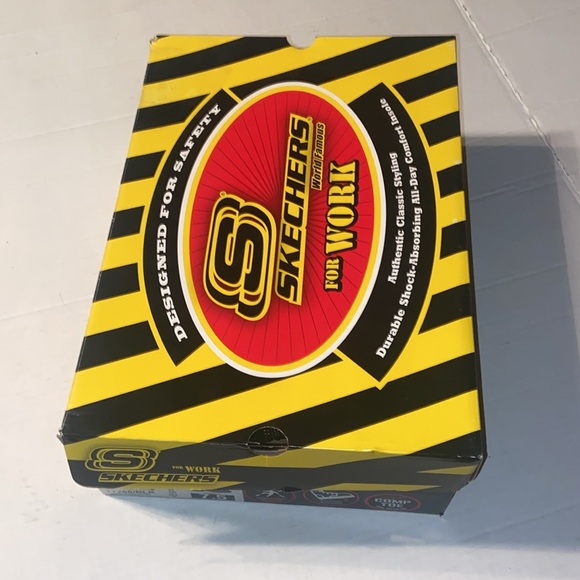 New in box Skechers for work black high top shoes size 7.5 - Picture 10 of 12